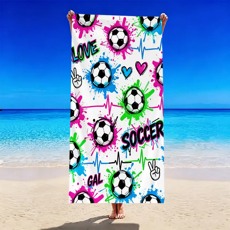 Strandtuch mit Fußballmotiv Skanto