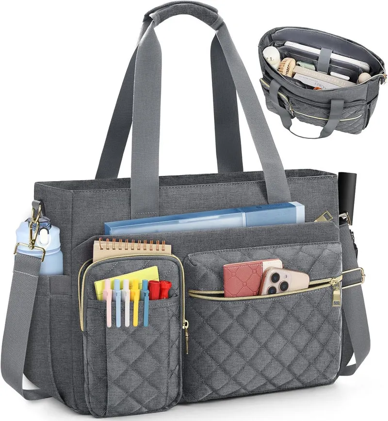 Gepolsterte Multifunktions-Handtasche mit Organizer Skanto