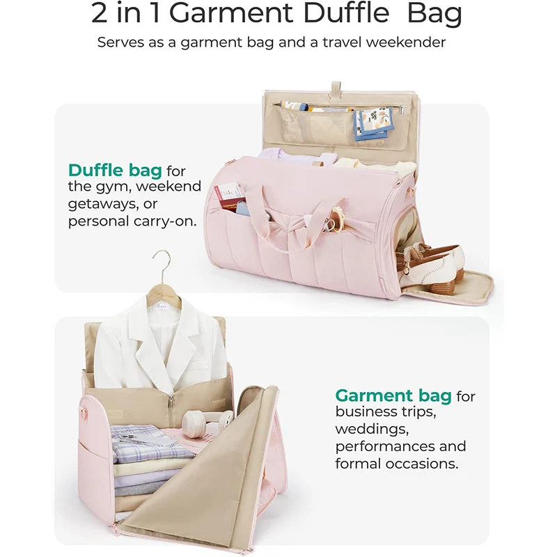 Stylische Reisetasche mit integriertem Kleiderfach Skanto