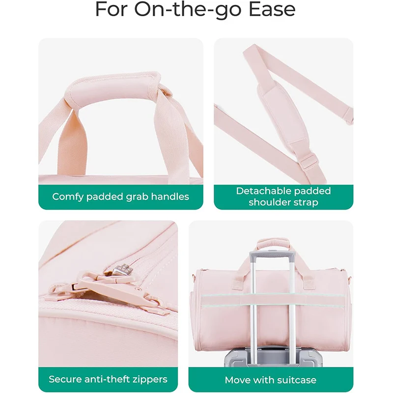 Stylische Reisetasche mit integriertem Kleiderfach Skanto