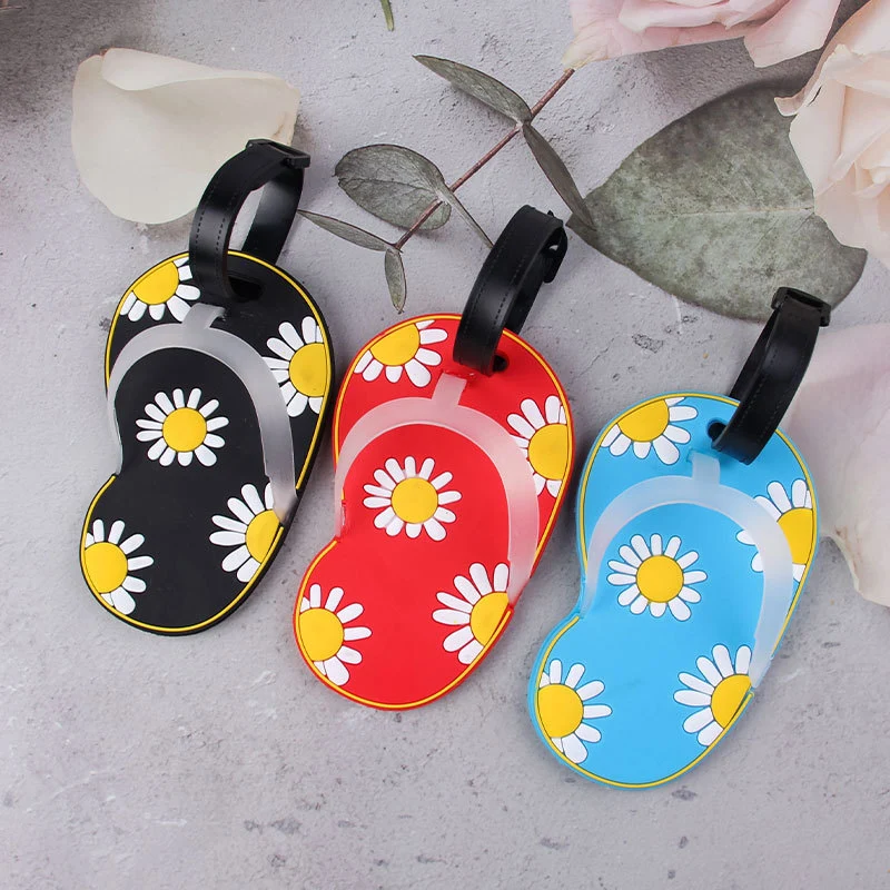 Lustiger Blumen-Flip-Flop-Gepäckanhänger Skanto