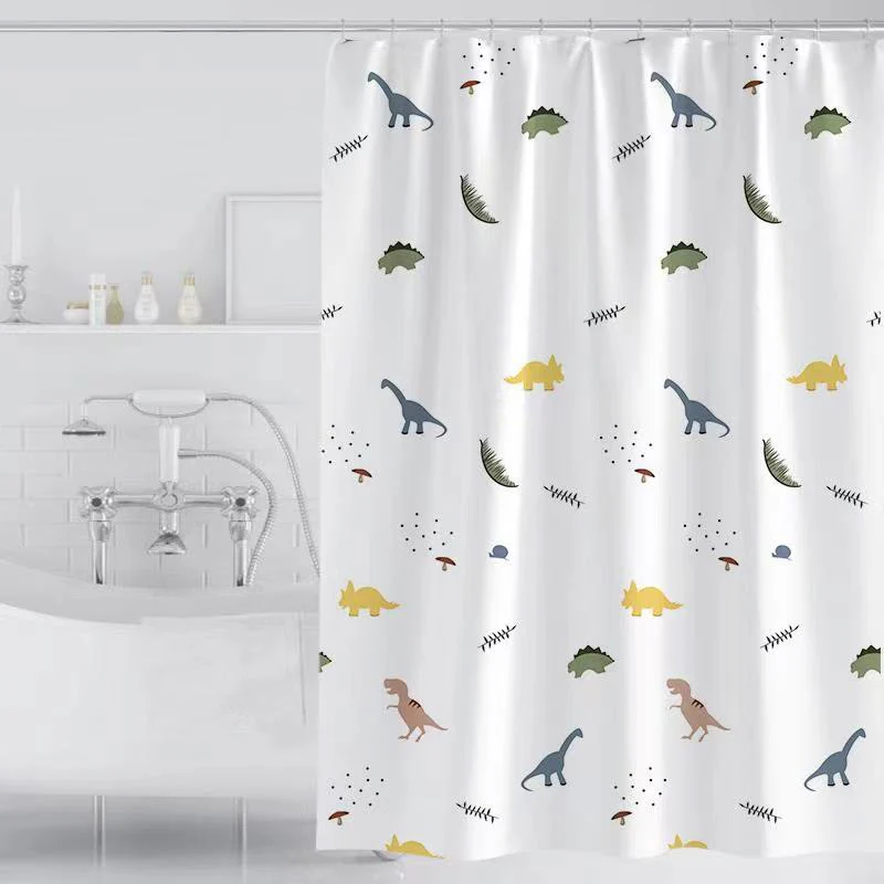 Duschvorhang mit Dinosaurier-Motiv für Kinder Skanto