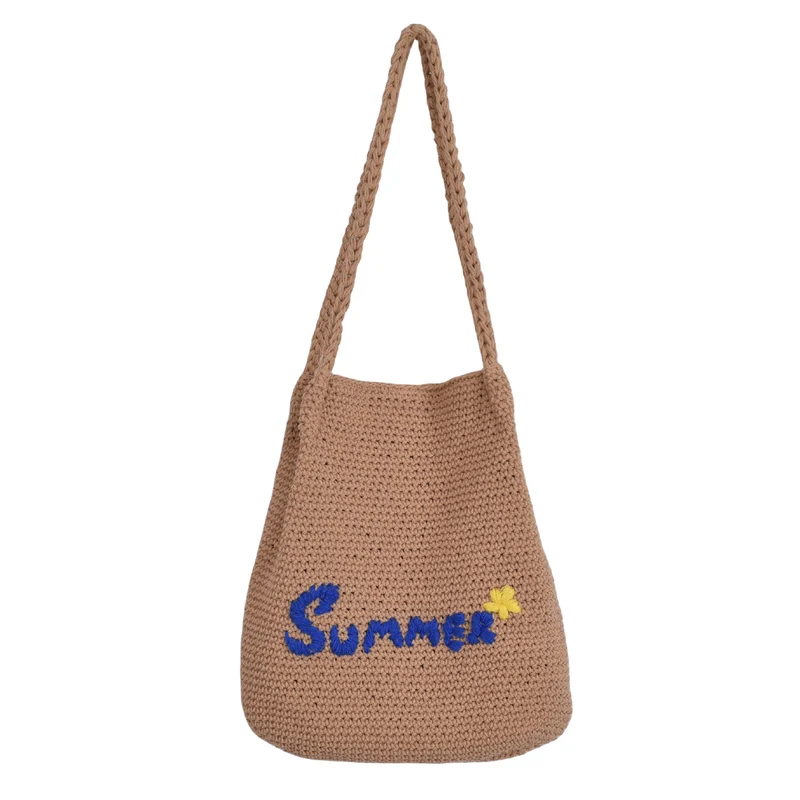 Handgefertigte Sommer-Makramee-Tasche Skanto