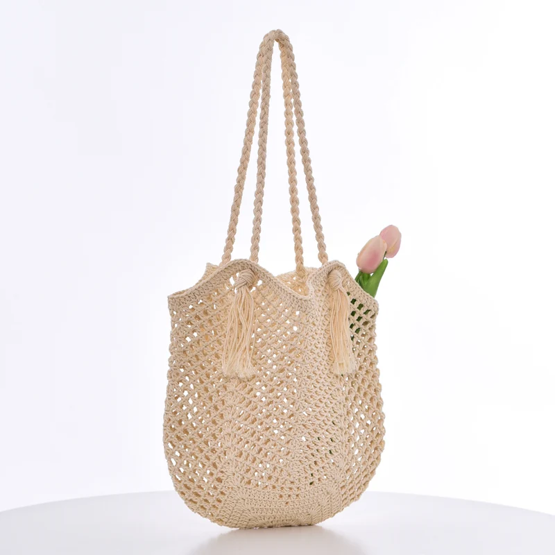 Handgemachte Makramee Strandtasche Skanto