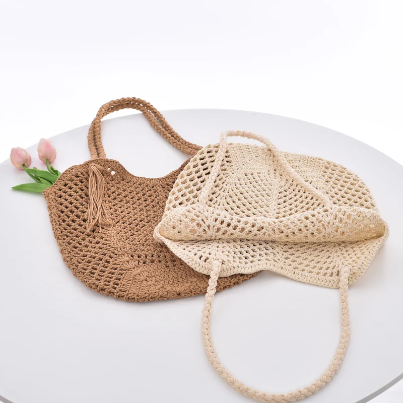 Handgemachte Makramee Strandtasche Skanto
