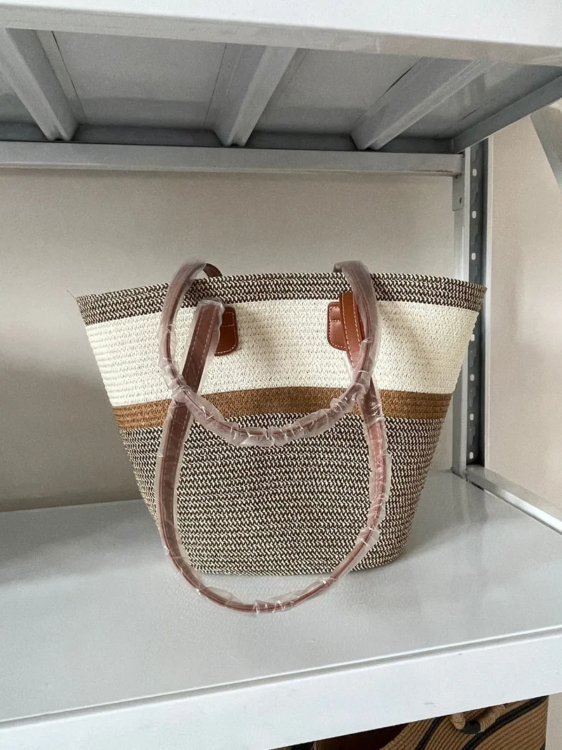 Elegante geflochtene Tragetasche Skanto