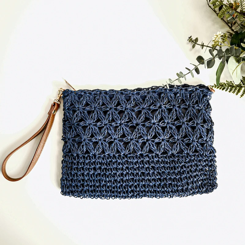 Handgemachte Makramee-Clutch Skanto