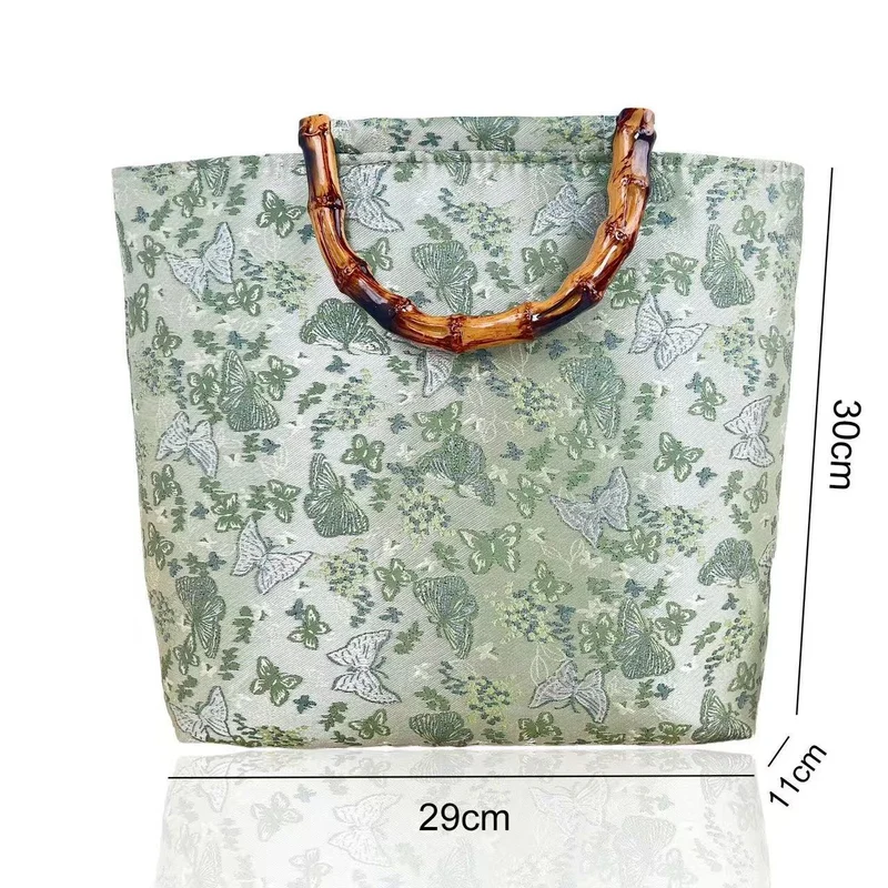 Elegante Handtasche mit Bambusgriff Skanto