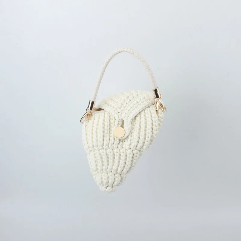 Hochwertige Makramee-Handtasche mit elegantem Verschluss Skanto