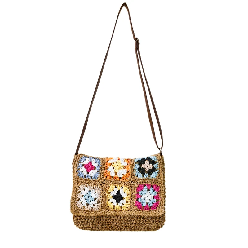 Bequeme Umhängetasche mit buntem Hexagon-Muster Skanto