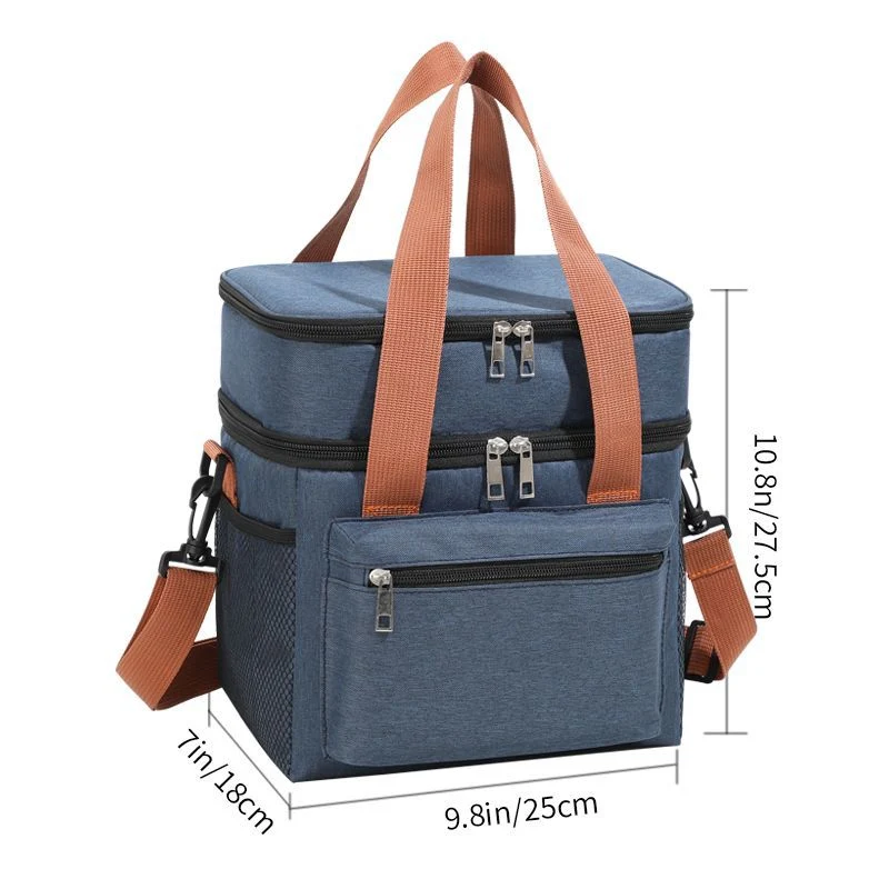 Isolierte Picknick- und Lunchtasche mit Doppelfach Skanto