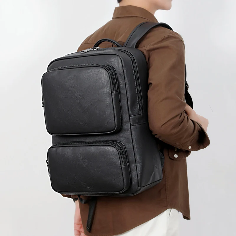 Business-Rucksack aus hochwertigem Kunstleder mit ergonomischen Trägern Skanto