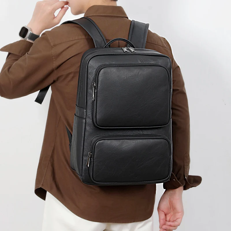Business-Rucksack aus hochwertigem Kunstleder mit ergonomischen Trägern Skanto