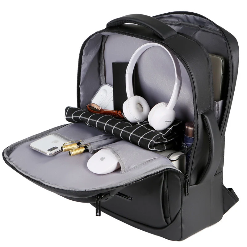 Laptop-Rucksack mit schlankem, wasserdichtem Design und mehreren Innenfächern Skanto