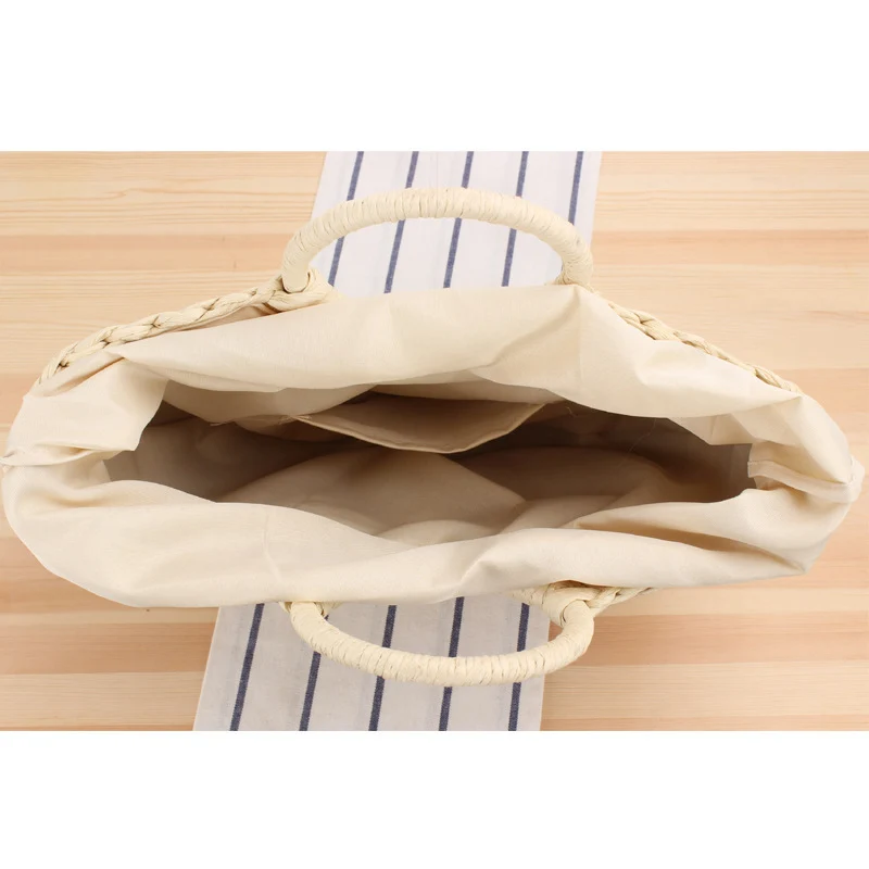 Elegante Strohtasche mit festem Griff Skanto