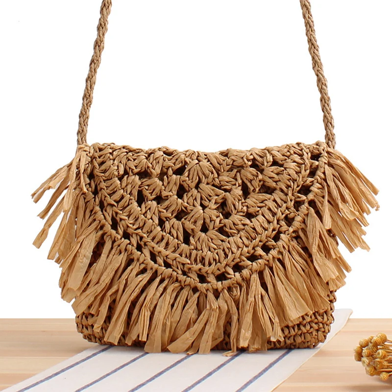 Elegante Makramee-Handtasche Skanto