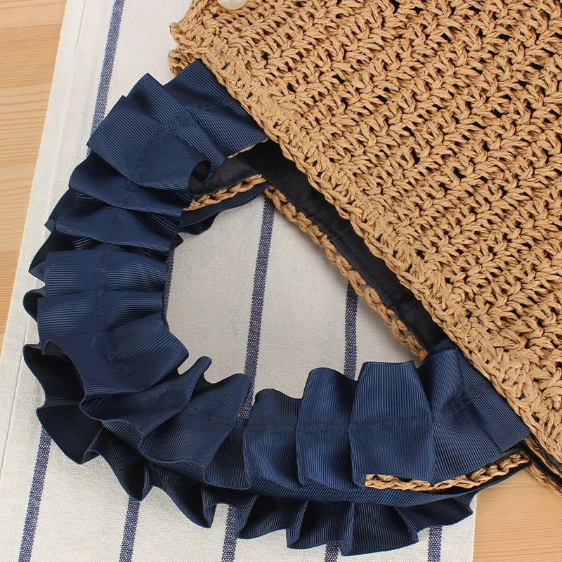 Elegante Handtasche mit Perlenverzierung und gerafftem Griff Skanto