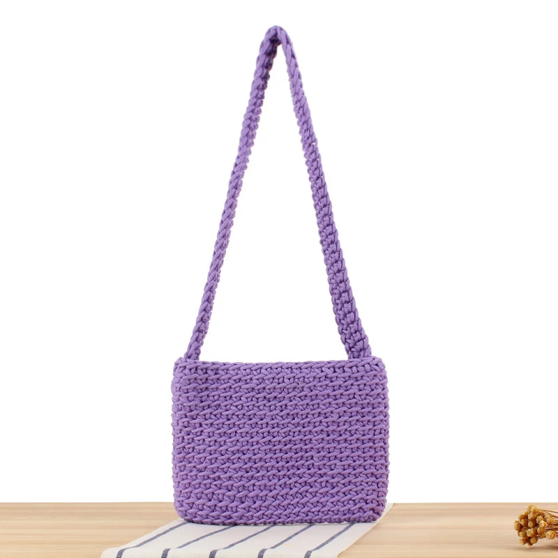 Hochwertige Makramee-Handtasche mit stilvollen Schulterriemen Skanto
