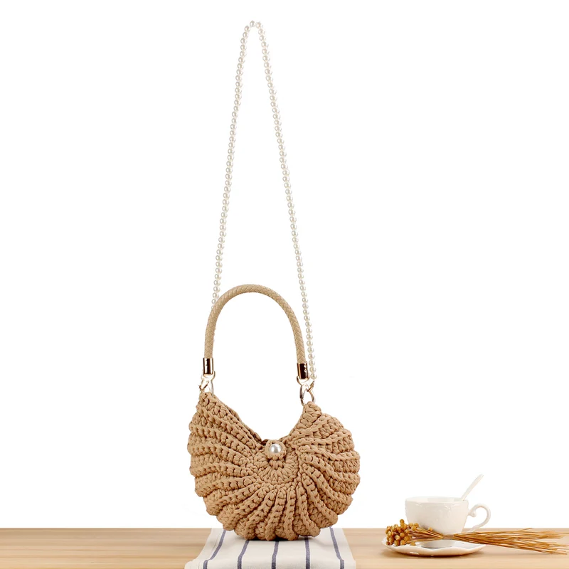 Abendtasche mit Perlenhenkel Skanto