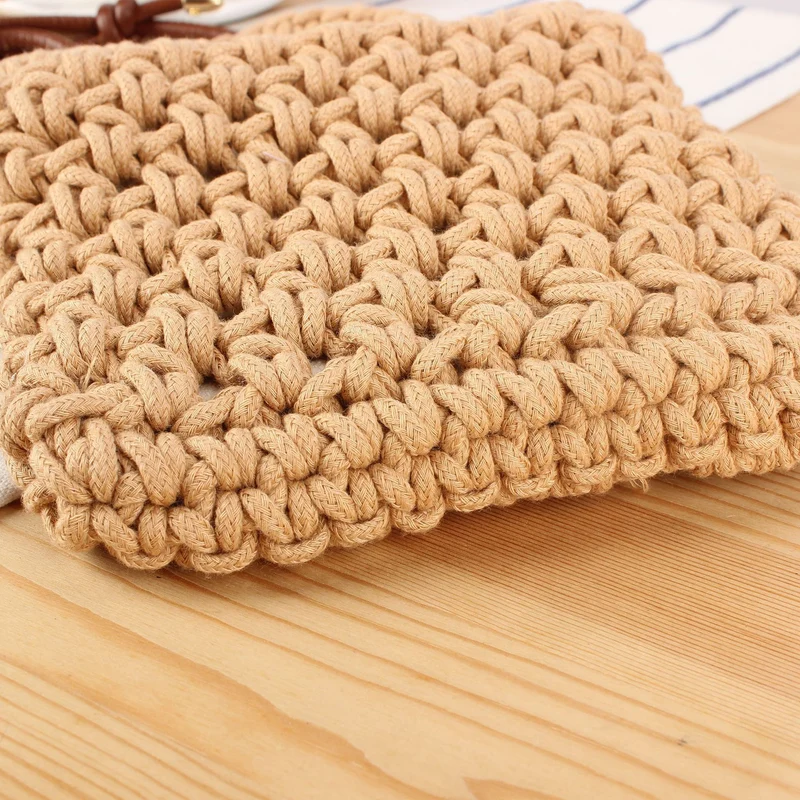 Handgefertigte Makramee-Handtasche mit verstellbarem Schultergurt Skanto