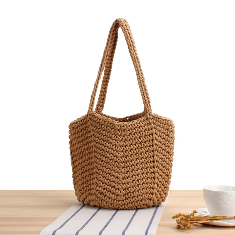 Handgefertigte Makramee-Handtasche mit strukturierter Optik Skanto