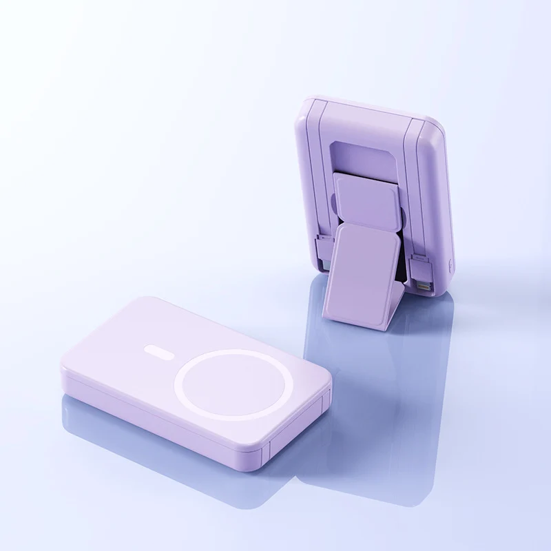 Tragbare kabellose Powerbank mit integriertem Ständer Skanto