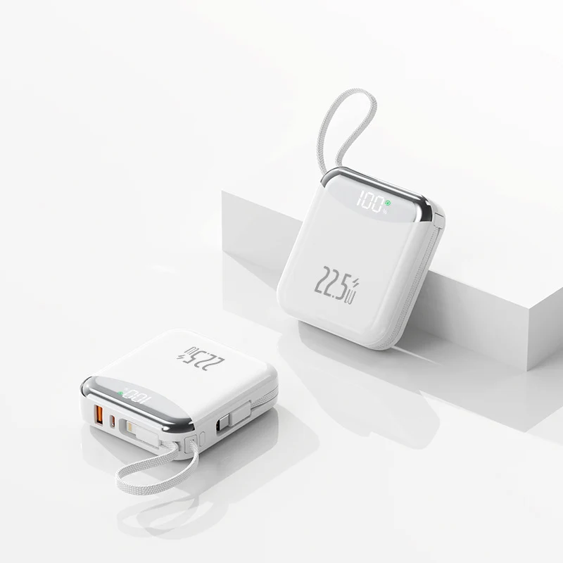 Kompakte Schnelllade-Powerbank mit LED-Anzeige Skanto
