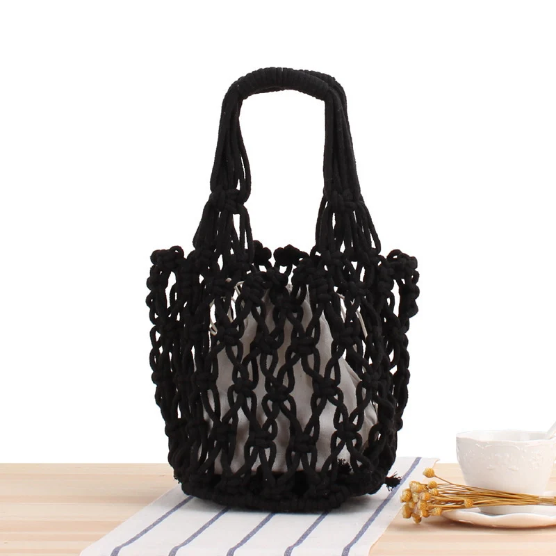 Handgeknüpfte Netztasche Skanto