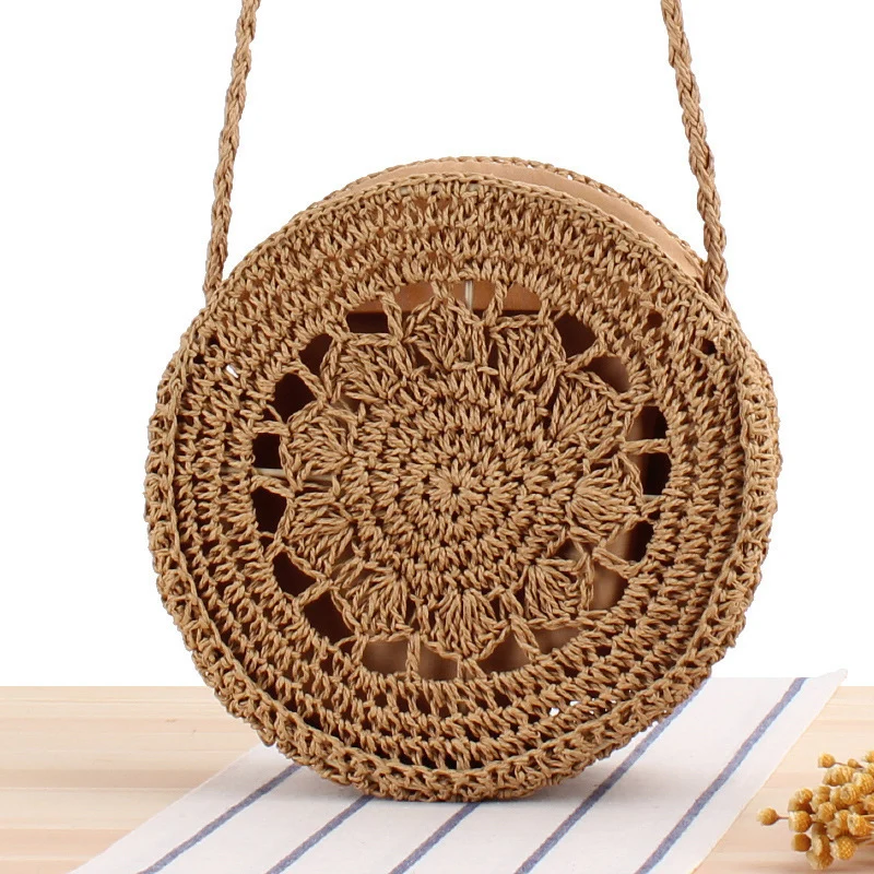 Runde Makramee-Handtasche Skanto