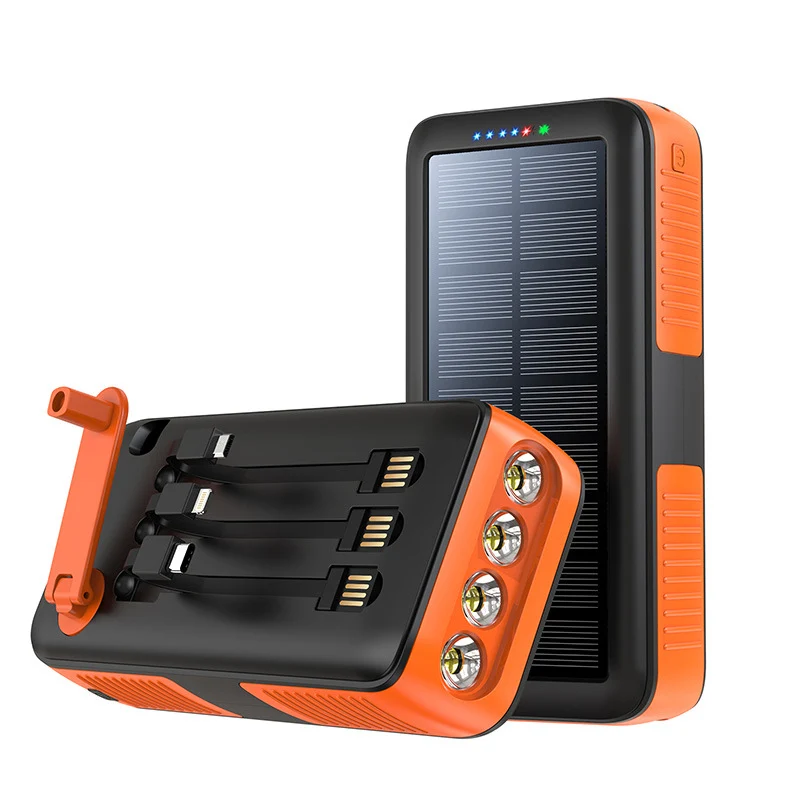 Solar-Powerbank mit multifunktionalen LED-Leuchten Skanto