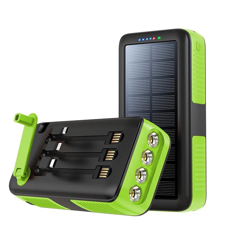 Solar-Powerbank mit multifunktionalen LED-Leuchten Skanto