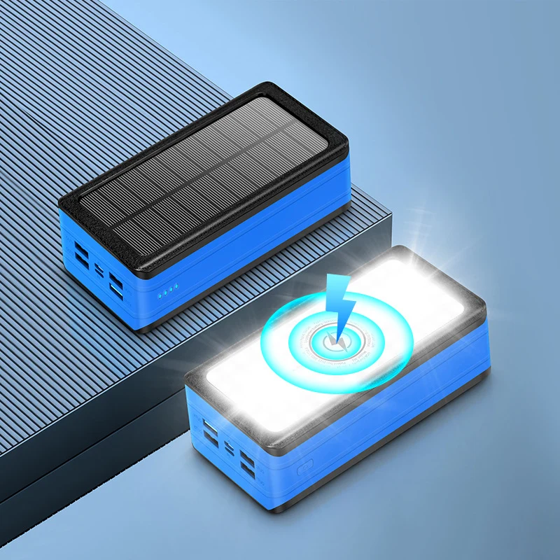 Solar-Powerbank mit LED-Lampe Skanto