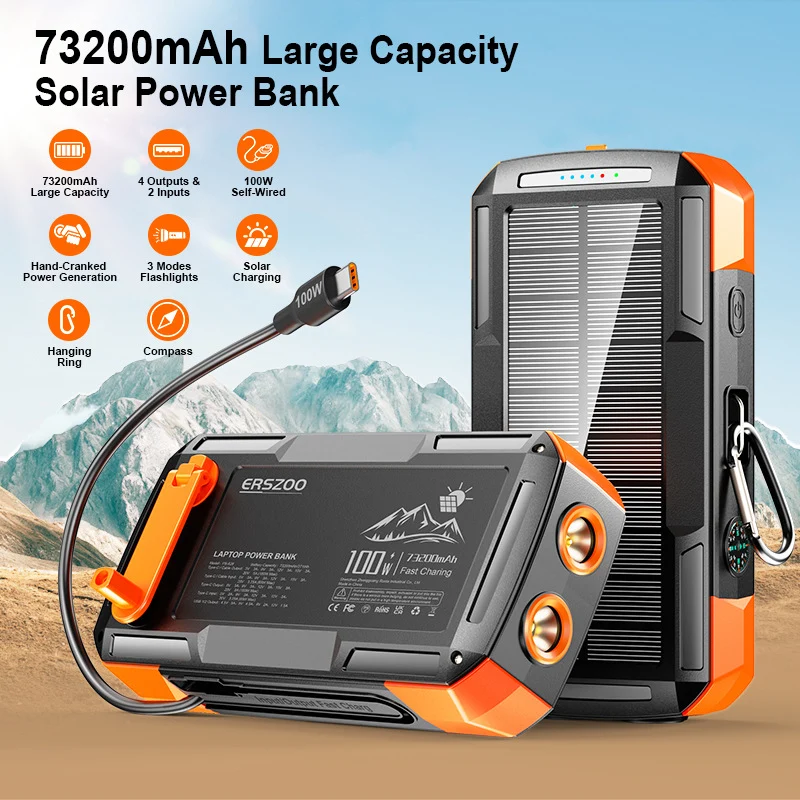 Tragbare Solar-Powerbank Skanto
