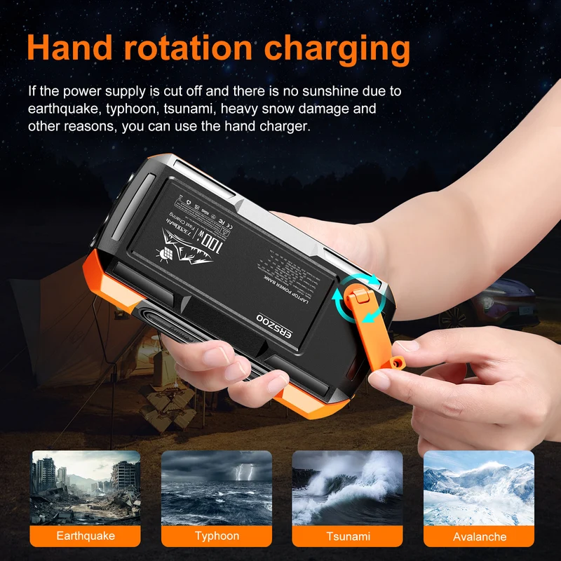 Tragbare Solar-Powerbank Skanto