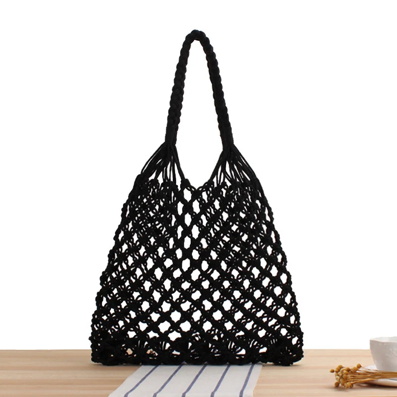 Netztasche aus handgefertigtem Naturmaterial mit einzigartigem Muster Skanto