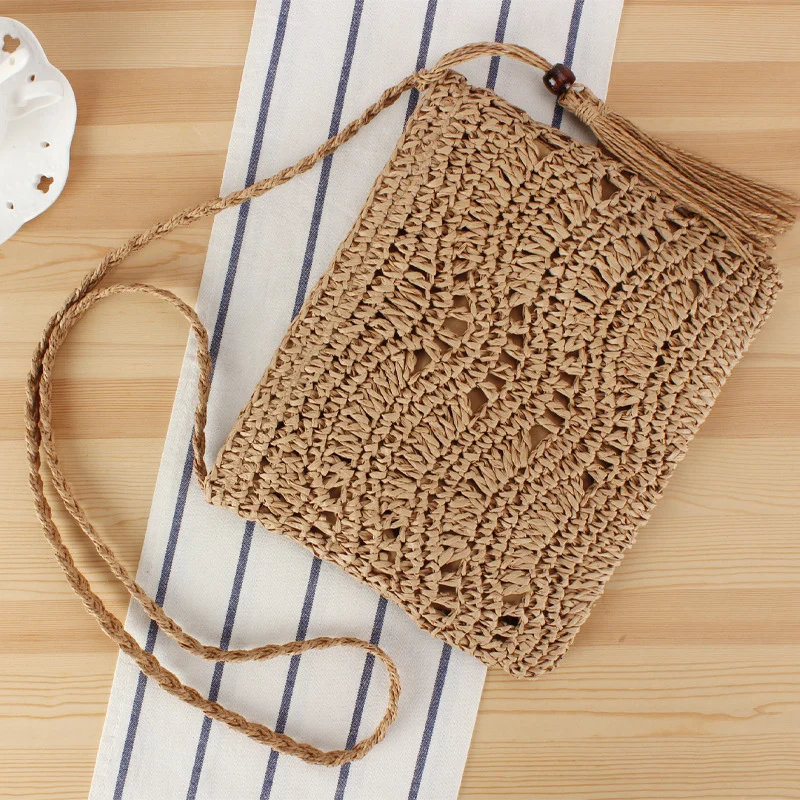 Makramee-Handtasche mit Fransen-Detail Skanto