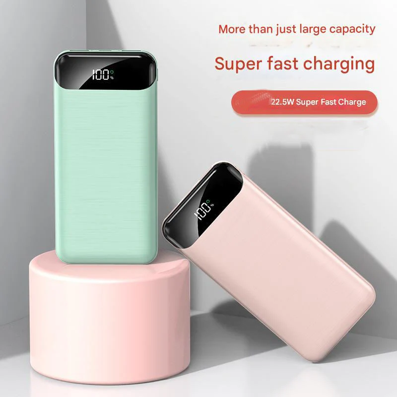 Ultraschlanke Powerbank mit LCD-Display und Schnellladefunktion Skanto