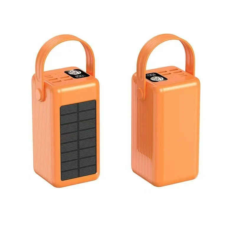 Tragbare Solar Powerbank mit integrierter LED-Lampe und Schnellladefunktion Skanto