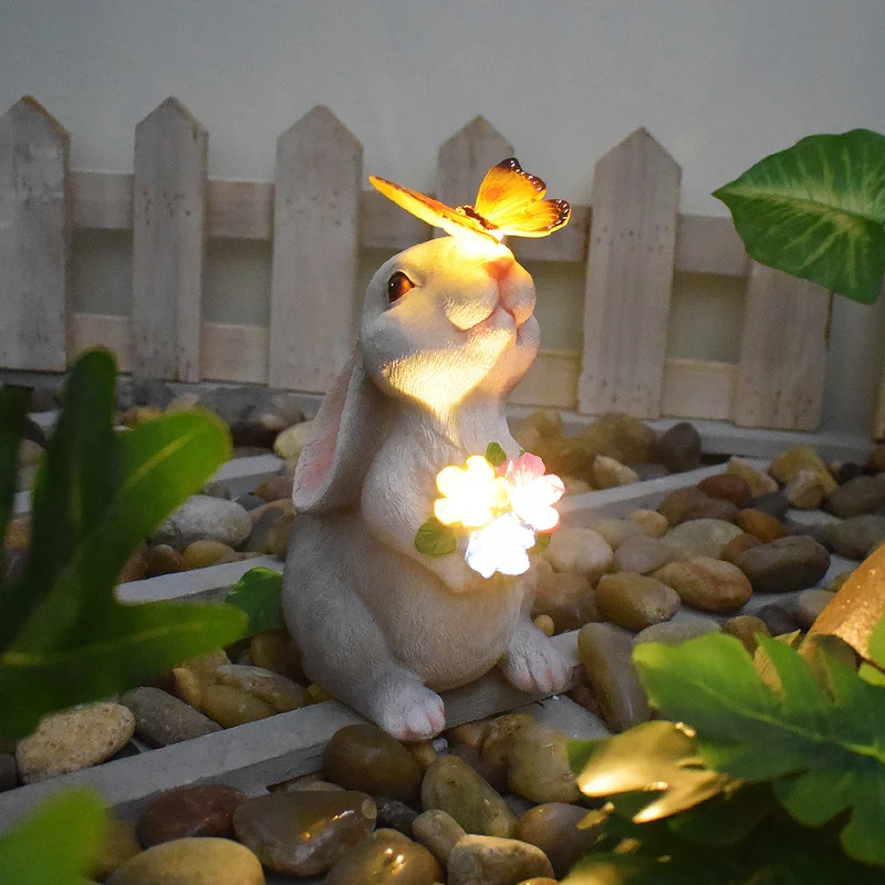 Solar-Schildkröten-Sukkulenten-Pflanzgefäß mit LED-Leuchten, strukturierte Harz-Gartenstatue Skanto