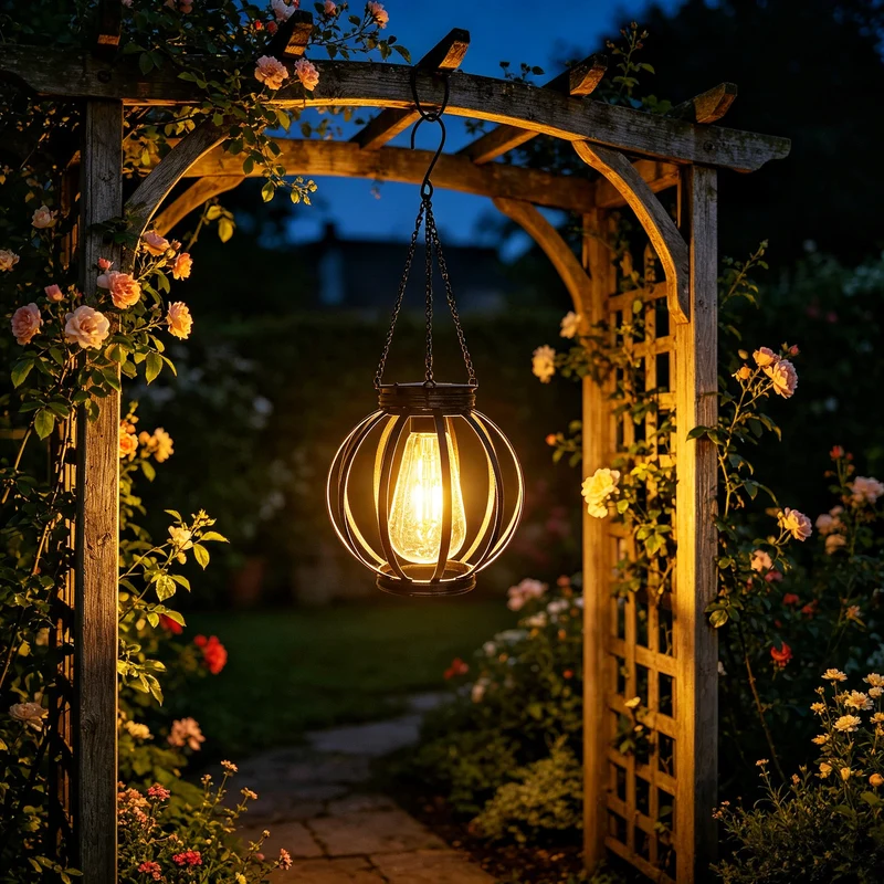Outdoor Hänge-Metallkäfig-Pendelleuchte mit verstellbarer Kette und Vintage-Glühfaden-LED Skanto