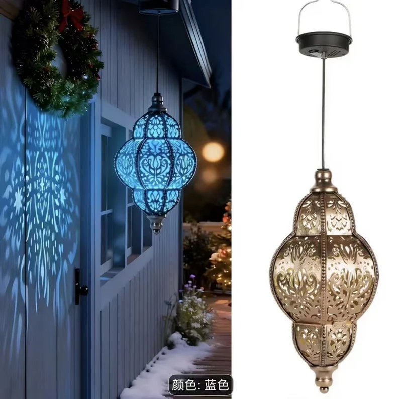 Verzierte Filigran-Hängeprojektionslampe mit verstellbarem Kabel und LED-kompatibler Fassung Skanto
