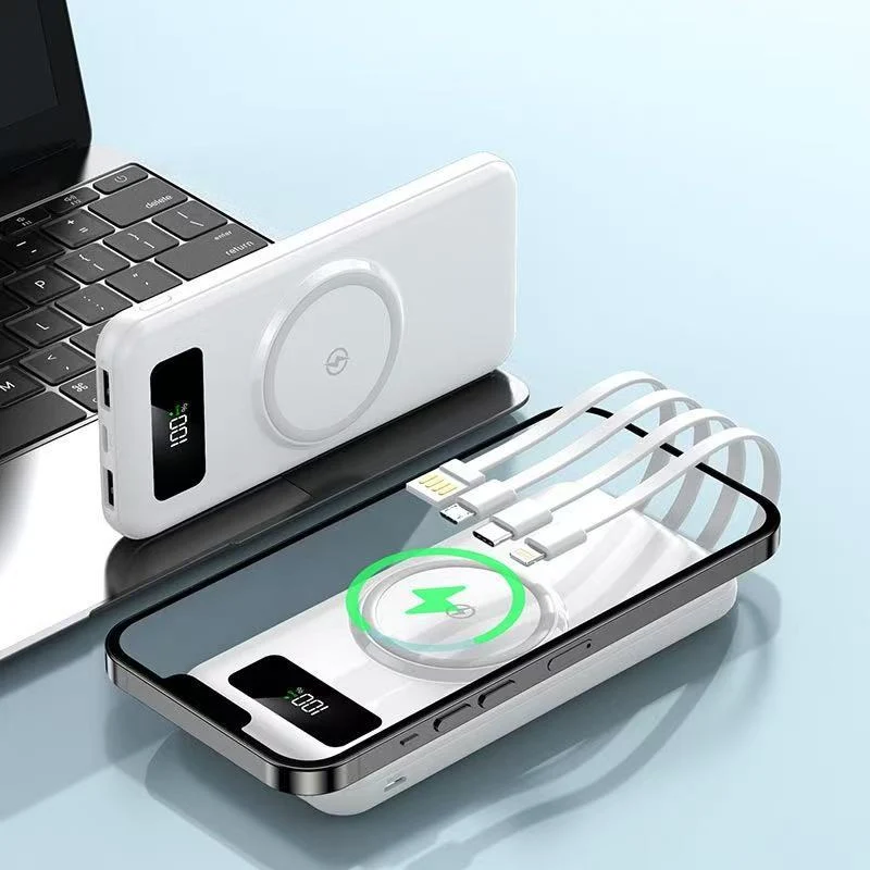 Tragbare Powerbank mit kabelloser Ladefunktion Skanto