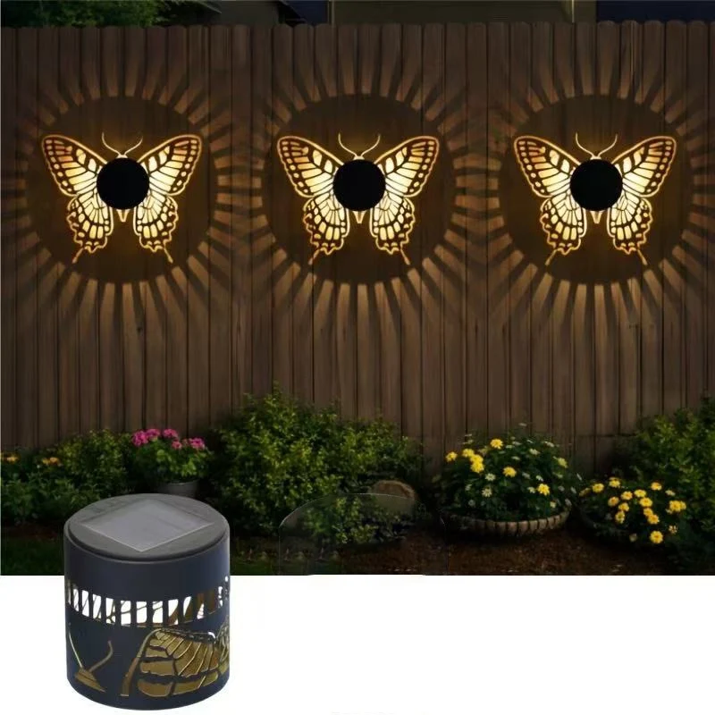 Dekorative Solar-Wandleuchte mit Mandala-Projektionsmuster Skanto