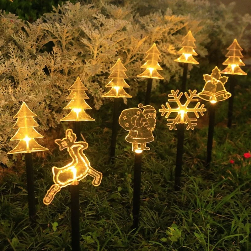 Acryl-Solar-Gartenstecker mit Feiertagsmotiv, warmweißer LED und Erdspieß Skanto
