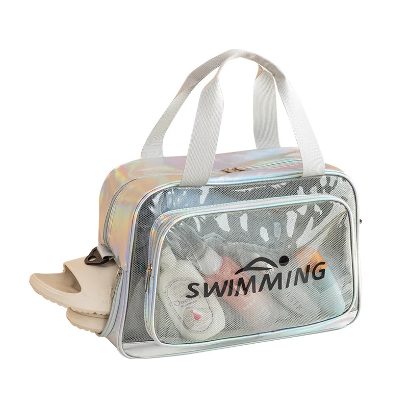 Transparente Schwimmtasche mit separatem Nassfach Skanto