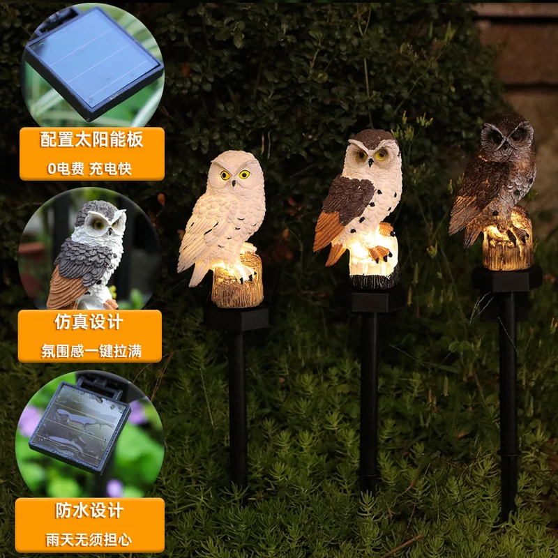 Realistischer Solar-Vogel-Gartenstecker mit Bewegungssensor und wetterfestem Design Skanto