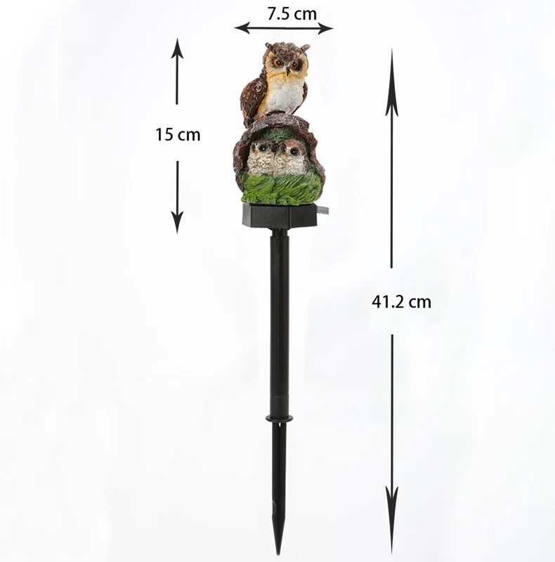 Realistischer Solar-Vogel-Gartenstecker mit Bewegungssensor und wetterfestem Design Skanto