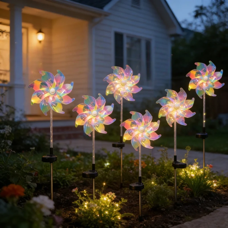 LED Solar-Drehpropeller-Wegbeleuchtung Skanto