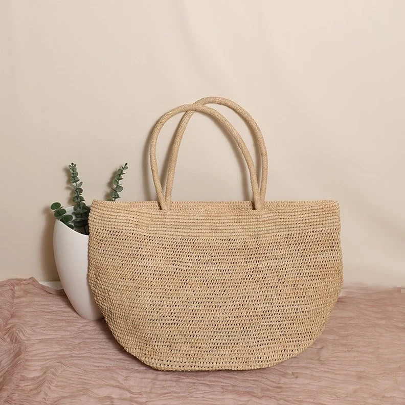Handgemachte Strandtasche aus Naturmaterial Skanto
