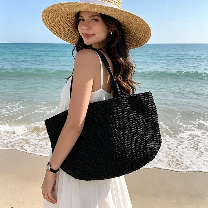 Handgemachte Strandtasche aus Naturmaterial Skanto